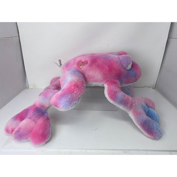 Squishmallow 22" Jumbo Large tye dye Frog Plush Pink Glitter Eyes Original - Picture 6 of 10